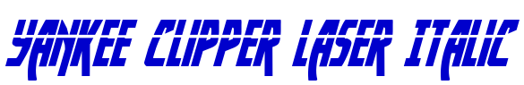 Yankee Clipper Laser Italic Schriftart